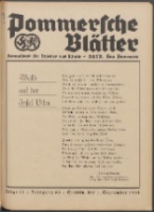 Pommersche Blätter : Kampfblatt für Erzieher und Schule. Jg. 63, 1938 Folge 11