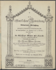 Zu der öffentlichen Redeübung