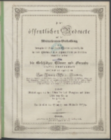 Zu der öffentlichen Redeübung 1848