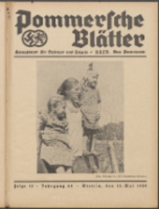 Pommersche Bl&auml;tter : Kampfblatt f&uuml;r Erzieher und Schule. Jg. 64, 1939 Folge 10