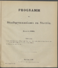 Programm 1876