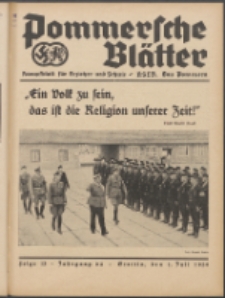 Pommersche Bl&auml;tter : Kampfblatt f&uuml;r Erzieher und Schule. Jg. 64, 1939 Folge 13