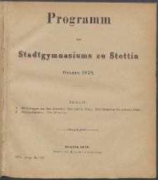 Programm 1878