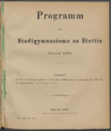 Programm 1879