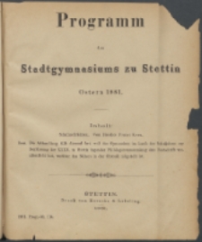 Programm 1881