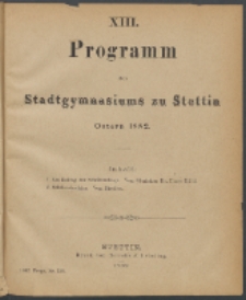 Programm 1882