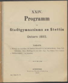 Programm 1893