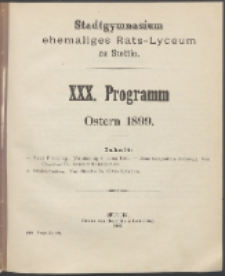 Programm 1899