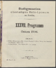 Programm 1906