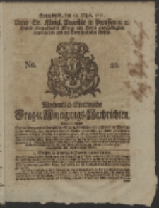 Wochentlich-Stettinische Frag- und Anzeigungs-Nachrichten. 1751 No. 22