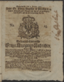 Wochentlich-Stettinische Frag- und Anzeigungs-Nachrichten. 1751 No. 23