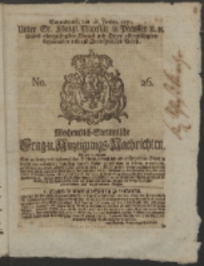 Wochentlich-Stettinische Frag- und Anzeigungs-Nachrichten. 1751 No. 26