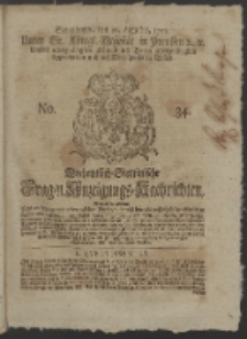Wochentlich-Stettinische Frag- und Anzeigungs-Nachrichten. 1751 No. 34