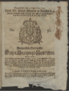 Wochentlich-Stettinische Frag- und Anzeigungs-Nachrichten. 1751 No. 36