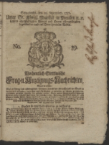 Wochentlich-Stettinische Frag- und Anzeigungs-Nachrichten. 1751 No. 39