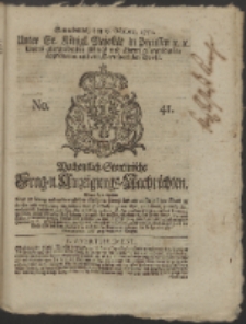Wochentlich-Stettinische Frag- und Anzeigungs-Nachrichten. 1751 No. 41