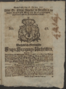 Wochentlich-Stettinische Frag- und Anzeigungs-Nachrichten. 1751 No. 42