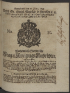 Wochentlich-Stettinische Frag- und Anzeigungs-Nachrichten. 1748 No. 30