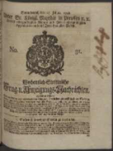 Wochentlich-Stettinische Frag- und Anzeigungs-Nachrichten. 1748 No. 31