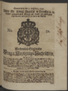 Wochentlich-Stettinische Frag- und Anzeigungs-Nachrichten. 1748 No. 32