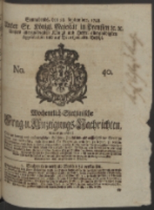 Wochentlich-Stettinische Frag- und Anzeigungs-Nachrichten. 1748 No. 40