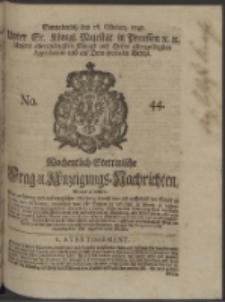 Wochentlich-Stettinische Frag- und Anzeigungs-Nachrichten. 1748 No. 44