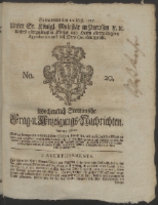 Wochentlich-Stettinische Frag- und Anzeigungs-Nachrichten. 1755 No. 20 + Anhang