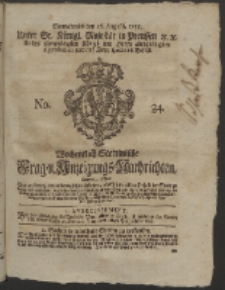 Wochentlich-Stettinische Frag- und Anzeigungs-Nachrichten. 1755 No. 34 + Anhang