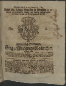 Wochentlich-Stettinische Frag- und Anzeigungs-Nachrichten. 1764 No. 3 + Anhang