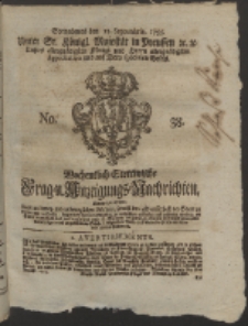 Wochentlich-Stettinische Frag- und Anzeigungs-Nachrichten. 1755 No. 38 + Anhang