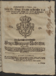 Wochentlich-Stettinische Frag- und Anzeigungs-Nachrichten. 1755 No. 42 + Anhang
