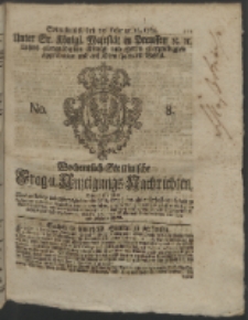 Wochentlich-Stettinische Frag- und Anzeigungs-Nachrichten. 1764 No. 8 + Anhang