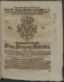 Wochentlich-Stettinische Frag- und Anzeigungs-Nachrichten. 1764 No. 12 + Anhang