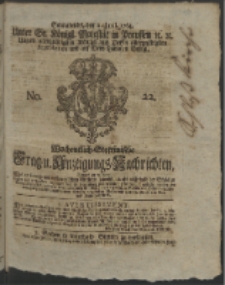 Wochentlich-Stettinische Frag- und Anzeigungs-Nachrichten. 1764 No. 22 + Anhang