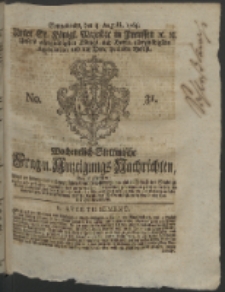 Wochentlich-Stettinische Frag- und Anzeigungs-Nachrichten. 1764 No. 31 + Anhang