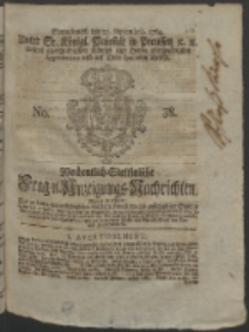 Wochentlich-Stettinische Frag- und Anzeigungs-Nachrichten. 1764 No. 38 + Anhang