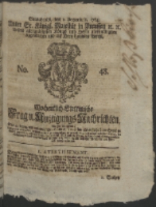 Wochentlich-Stettinische Frag- und Anzeigungs-Nachrichten. 1764 No. 48 + Anhang