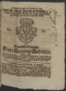 Wochentlich-Stettinische Frag- und Anzeigungs-Nachrichten. 1764 No. 50 + Anhang