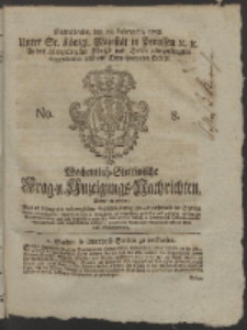 Wochentlich-Stettinische Frag- und Anzeigungs-Nachrichten. 1758 No. 8 + Anhang
