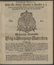 Wochentlich-Stettinische Frag- und Anzeigungs-Nachrichten. 1744 No. 10
