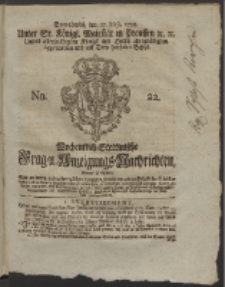 Wochentlich-Stettinische Frag- und Anzeigungs-Nachrichten. 1758 No. 22 + Anhang