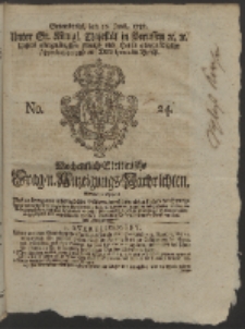 Wochentlich-Stettinische Frag- und Anzeigungs-Nachrichten. 1758 No. 24 + Anhang