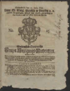 Wochentlich-Stettinische Frag- und Anzeigungs-Nachrichten. 1758 No. 25 + Anhang