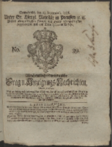 Wochentlich-Stettinische Frag- und Anzeigungs-Nachrichten. 1758 No. 39