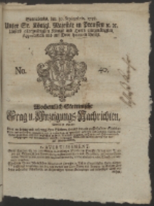 Wochentlich-Stettinische Frag- und Anzeigungs-Nachrichten. 1758 No. 40