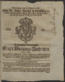 Wochentlich-Stettinische Frag- und Anzeigungs-Nachrichten. 1758 No. 42