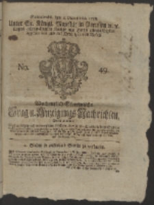 Wochentlich-Stettinische Frag- und Anzeigungs-Nachrichten. 1758 No. 49