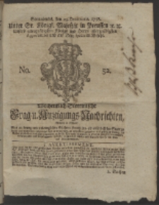 Wochentlich-Stettinische Frag- und Anzeigungs-Nachrichten. 1758 No. 52