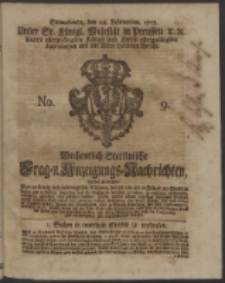 Wochentlich-Stettinische Frag- und Anzeigungs-Nachrichten. 1753 No. 9 + Anhang