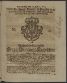 Wochentlich-Stettinische Frag- und Anzeigungs-Nachrichten. 1753 No. 18 + Anhang